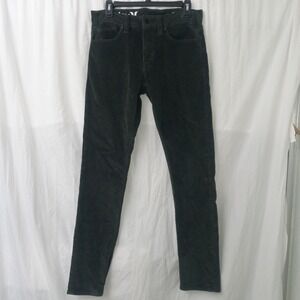 Hurley Corduroy Green Jeans Pants '84 Slim Women's Size 29 EUC